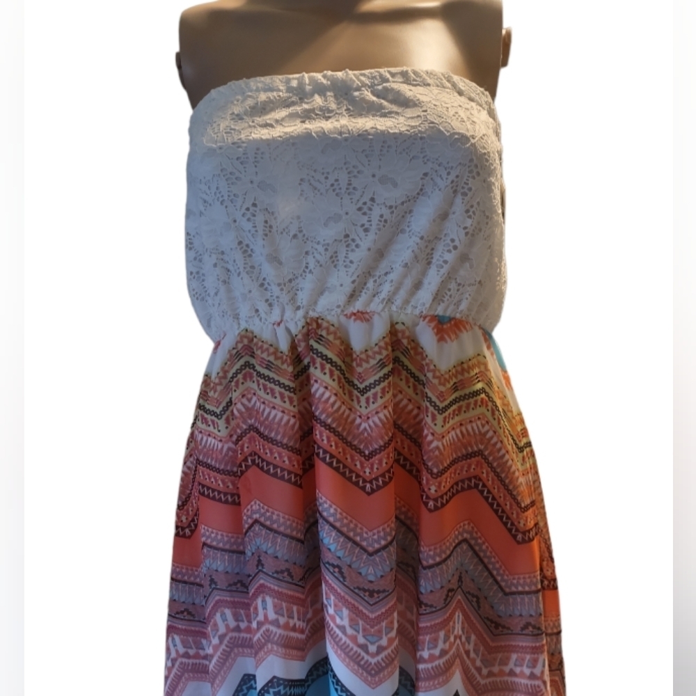 Almost Famous Strapless Dress Size L